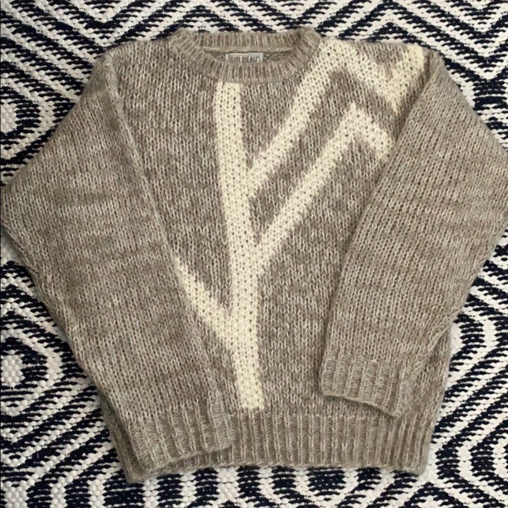 Vintage Retro Patterned Sweater